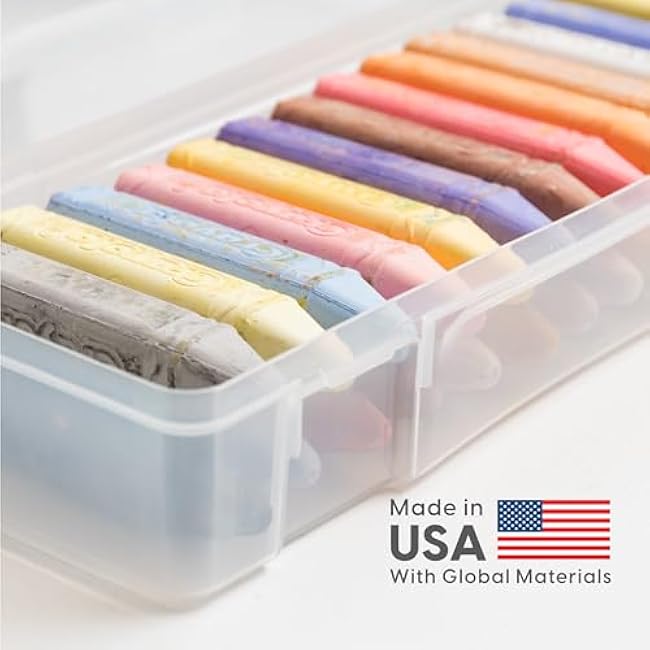 IRIS USA Pencil Case Box Storage Container for Organizing with Snap Lid, 6-Pack, Big Capacity Stackable Plastic Pen Pouch for Craft Hobby Art Supplies Journaling Stationery Sticker, Clear, Large