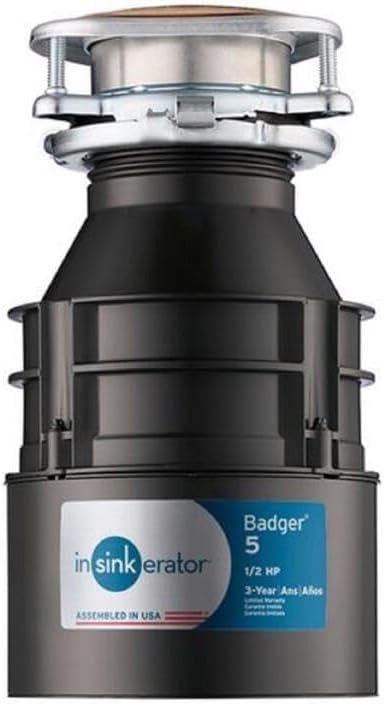 InSinkErator BADGER5 Triturador de Basura, 26 oz, 0.5 hp, 120 V miniatura 3