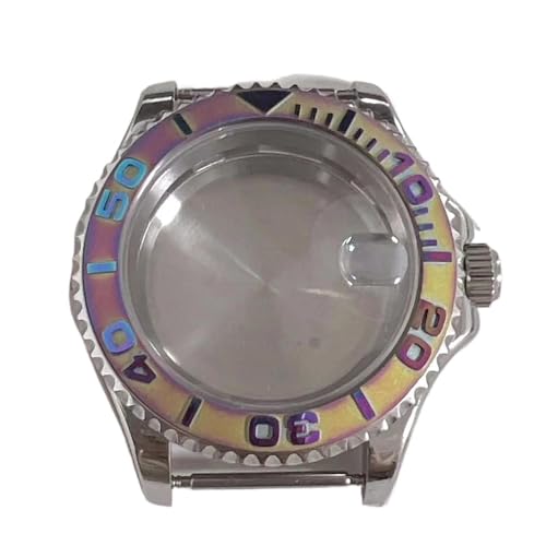 [X] 40MM rvP[X Z~bN Nx[P[X Fit For NH35A NH36A 4R36 7S rv@B[ugANZT[ɓK(Colored Bezel)
