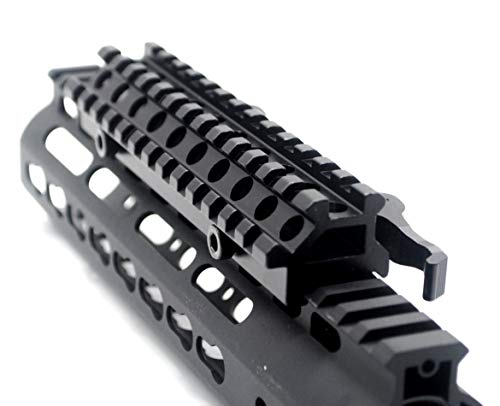 TRIROCK see-through Throw Lever Riser Mount Picatinny Riser Mount with 13 Slots Double Rails Quick Release Detachable fits Scope Optics - Image 8