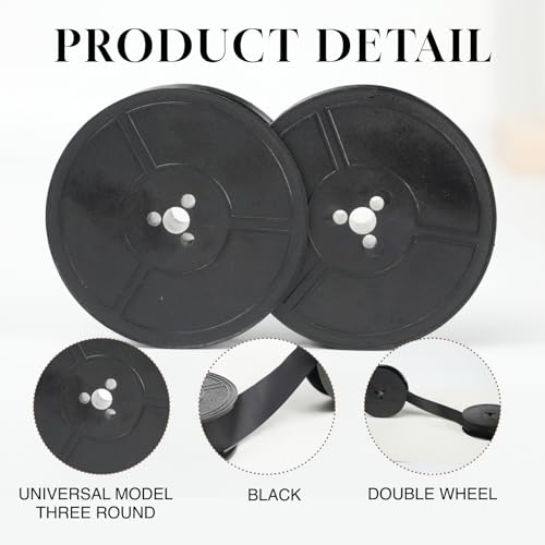 2 Stück Schreibmaschinenband,10M Farbband Schreibmaschine für DIN 2103,DIN 32755 langlebiges Farbband für klare Druckergebnisse, einfache Installation, schwarz