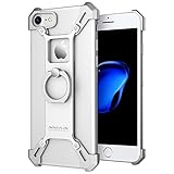 [Upgraded] iPhone 7 Case, Nillkin Barde Metal Case [Unique Design] Back Cover with Enhanced Ring Kickstand for iPhone 7 4.7