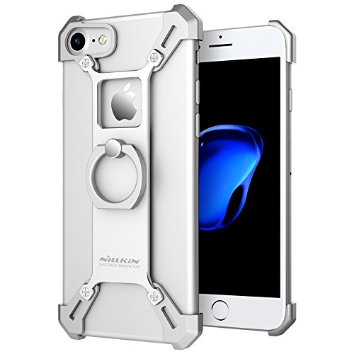 [Upgraded] iPhone 7 Case, Nillkin Barde Metal Case [Unique Design] Back Cover with Enhanced Ring Kickstand for iPhone 7 4.7