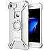 [Upgraded] iPhone 7 Case, Nillkin Barde Metal Case [Unique Design] Back Cover with Enhanced Ring Kickstand for iPhone 7 4.7" - Silver