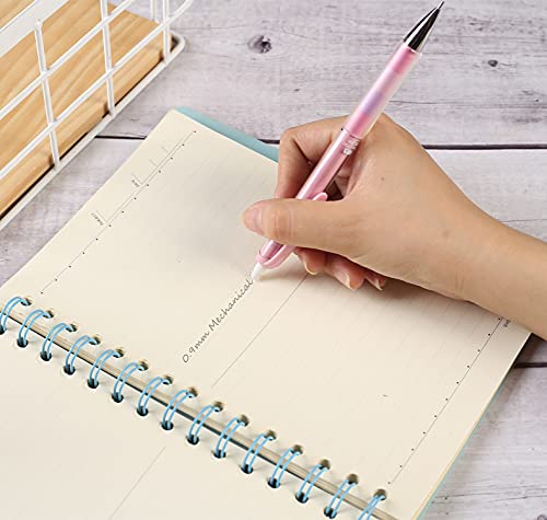 Ipienlee 0.9 mm Mechanical Pencil Set Including 4pcs Mechanical Pencils with 4 Tubes HB Lead Refills and 4pcs Erasers for Writing Draft, Drawing, Sketch, Architecture - Thumbnail 5