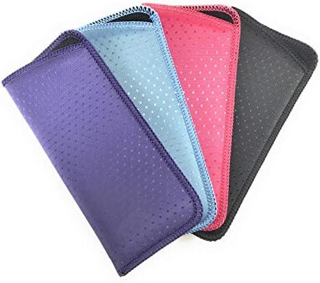MAZZEO 4 Pack Soft Shell Pouch Great Cases For Sunglasses Eyeglasses and Spectacles Made for Men & Women