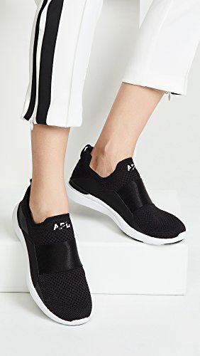 APL: Athletic Propulsion Labs Women\'s Techloom Bliss Sneakers, Black/Black/White, 9 Medium US - Thumbnail 3