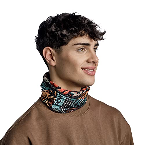Image of BUFF CoolNet UV Neck Gaiter, UPF 50 Sun Protection, Breathable, Versatile, Quick Dry Face Mask, Multi-Colored, Adult Size