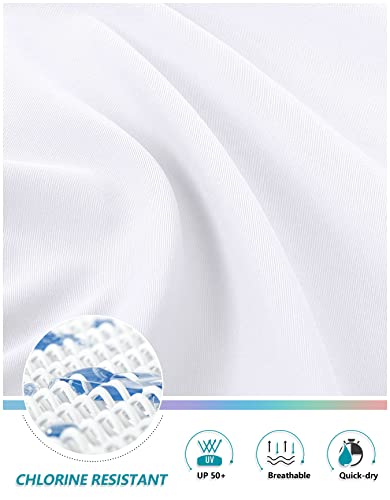 Image of Kayrth Women's High Waisted Swim Skirt with Zipper Pockets Tummy Control Bathing Suit Swimsuit Tankini Bottoms
