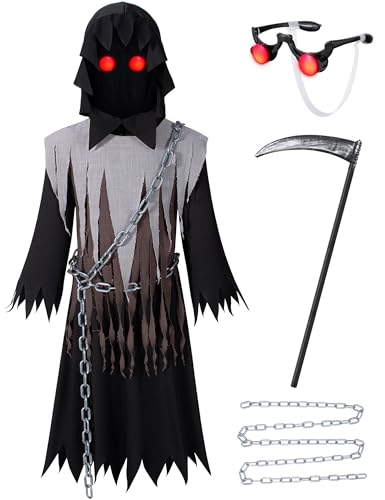 Disfraz Infantil de Segador Tenebroso para Halloween miniatura 5