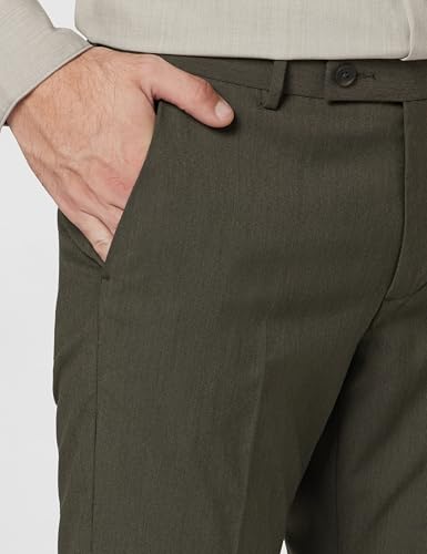 Image of Mid Rise Solid Formal Trousers