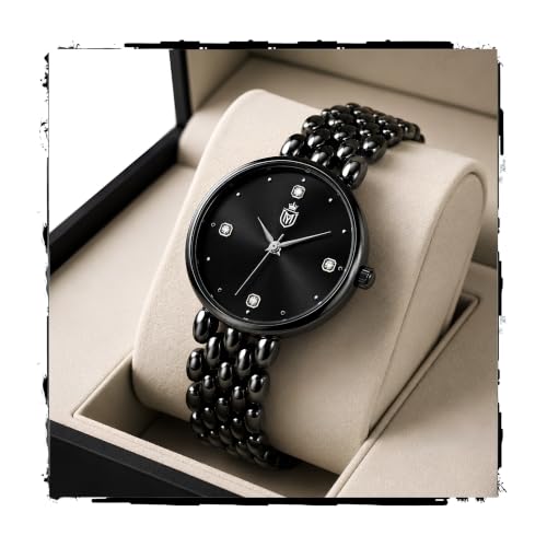 Image of MOOVER Analog Watch for Women & Girls | Luxury Bracelet Style Ladies Wrist Watch | Crystal Dial with Premium Stainless Steel Chain Strap | Fashion Watch for Daily Wear, Party & Gift
