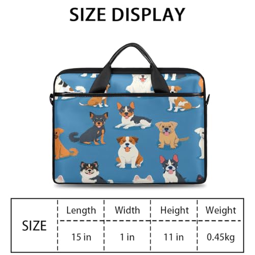 Bolsa para portátil 15 pulgadas con patrón de perro miniatura 2