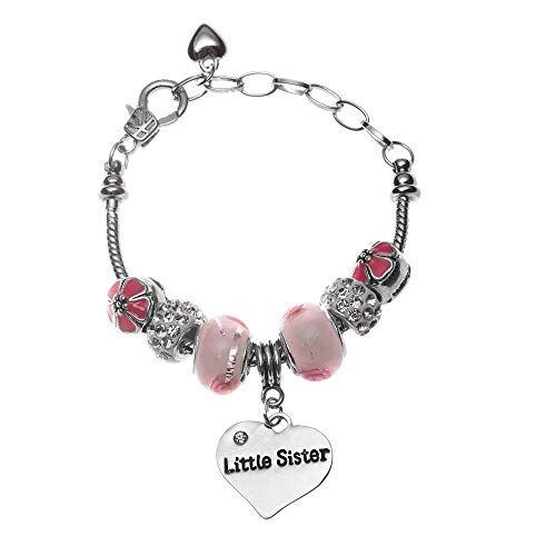 Infinity Collection Little Sister Bracelet -Sister Jewelry- Sister Charm Bracelet, Little Sister Bracelet - Gift for Sisters