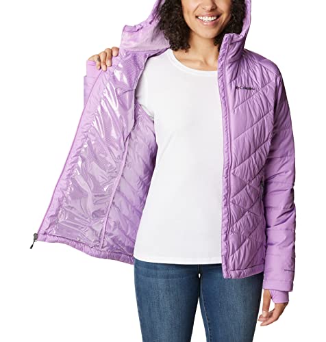 Image of Columbia Women's Omni-Heat Reflective Heavenly Hooded Hiking & Trekking Down Standard Length Jacket