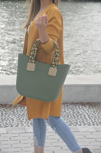 Image of Rubber tote bag for women lightweight | EVA beach bag waterproof | Inner bag |Three pairs of handles