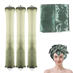 Yujhon Hair Curlers 3 Stück grün