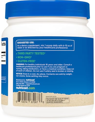 Nutricost NC-ASTRAGPWD Organic Astragalus Root Powder 1Lb - Gluten Free, Non-Gmo, Vegetarian thumb #3
