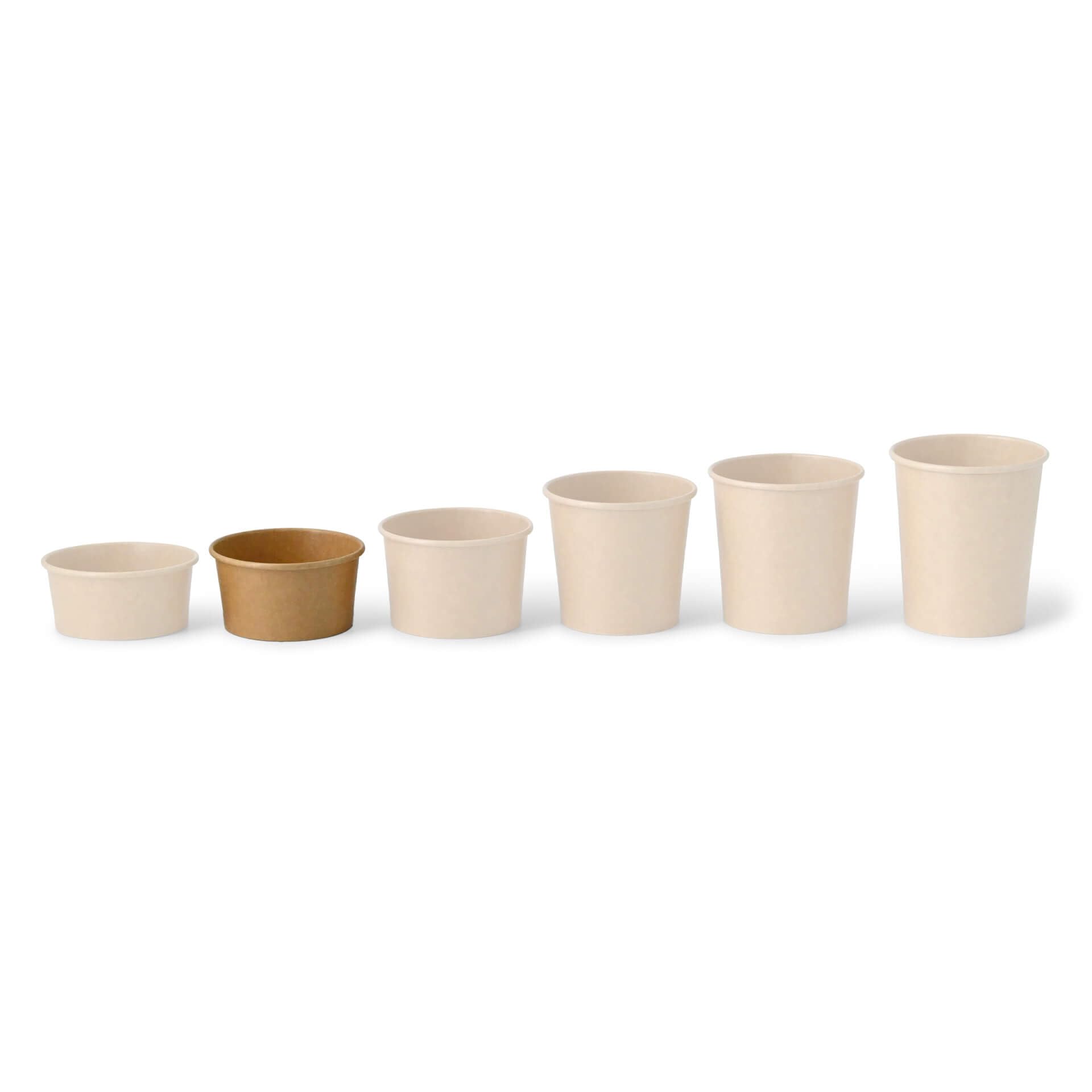 BIOZOYG Bicchieri Carta per Gelato 1000 Pezzi 150 ml Kraft Coppette per Dessert Usa e Getta Rivestite Coppe per Gelato Cartone Bicchieri per Snack Citole Gelato Bicchieri Monouso Yogurt Tiramisu