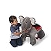 Radio Flyer Peanut Electric Ride-On Elephant with Sounds, Grey