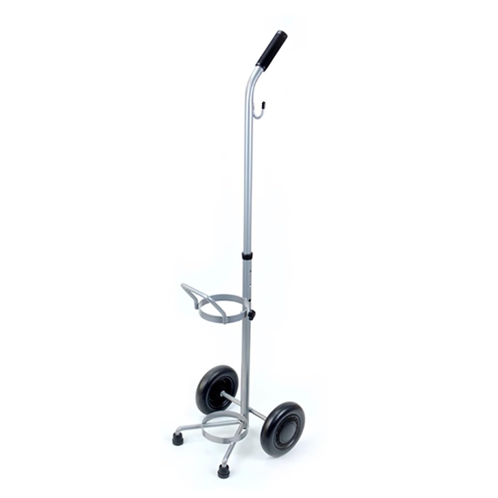 Soporte Bombona Oxigeno Soporte para Carrito con Ruedas para Un Solo Cilindro de Oxígeno, Regulador de Tanque de Soldadura para Argón y CO, Estante de Almacenamiento para Tanque de Oxígeno Médico Port