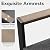 ADRERIC Patio Furniture Set 9 Seats and Coffee Table, 7 Pieces Patio Conversation Set with Thick Cushion, Ottomans, Deluxe Aluminum Modern Outside Sectional for Porch, Balcony, Deck, Yard, Dark Gray