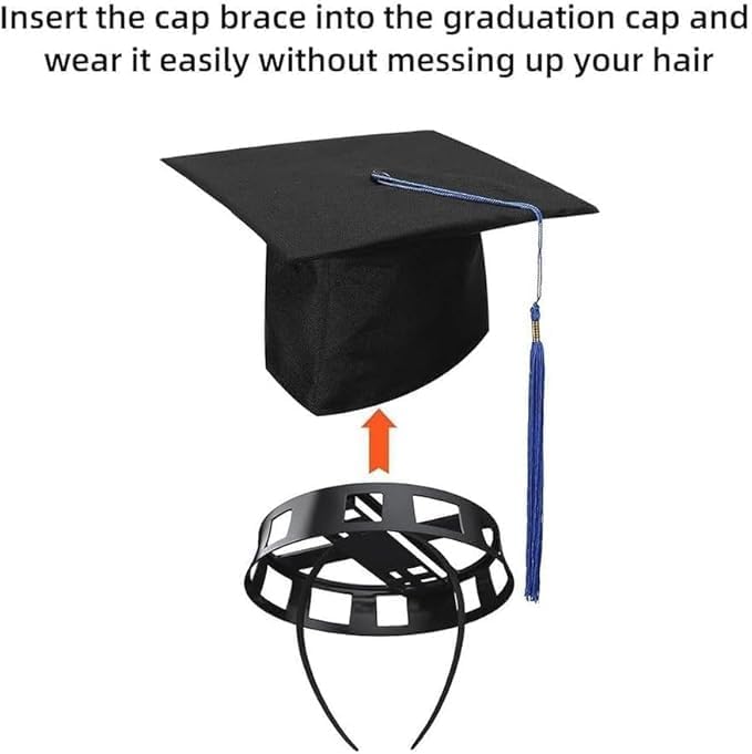 Graduation Cap Headband, Grad Cap Headband Keep Your Natural Hair on Grad Day,Grads Caps Remix for Secure Caps - Image 4