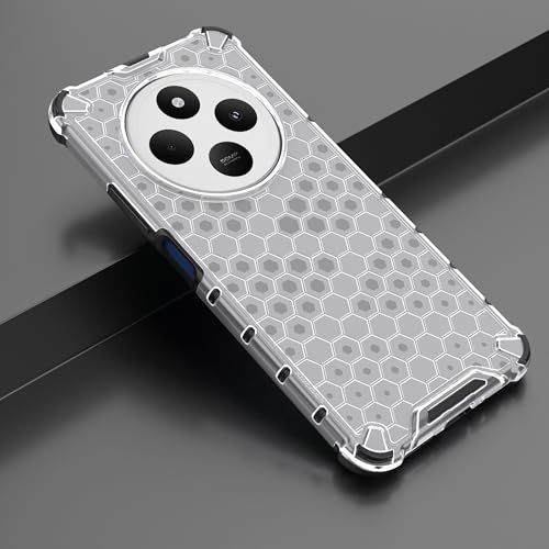 Image of Hard PC Back Case Cover for Redmi 14C 5G Anti Slip Ultra Thin Shockproof Reinforced Corners (Polycarbonate|Clear)