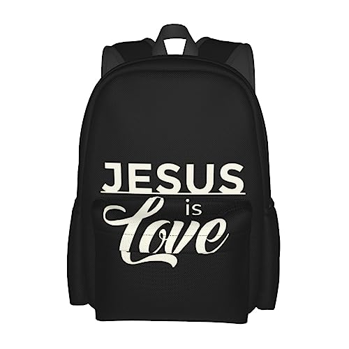 Yeshua Jesus Christian Backpack Adjustable Casual Daypack Rucksack Travel Bags Bookbag For Women Men Adult 17 Inches2