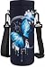 AUPET Water Bottle Carrier,Insulated Neoprene Water Bottle Holder Bag Case Pouch Cover 1000ML or 750ML,Adjustable Shoulder Strap, Great for Stainless Steel and Plastic Bottles