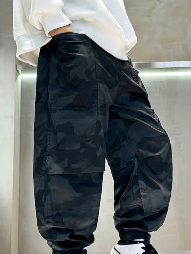 AOWKULAE Boys Casual Cargo Pants for Kids 5-14 Years3