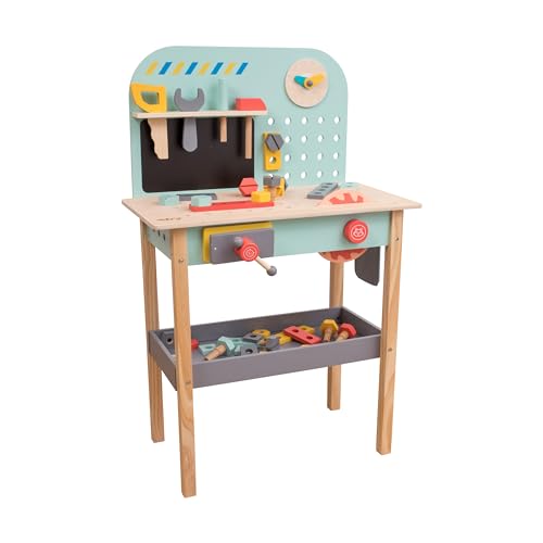 Owl & Fox Wooden Workbench for Kids
