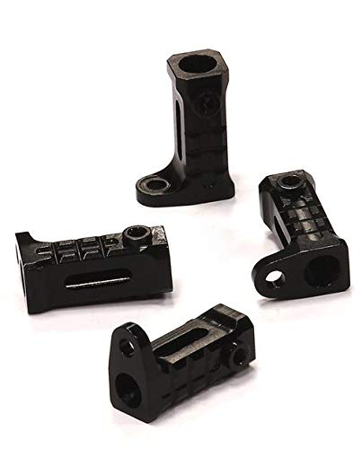 Integy RC Upgrades for Axial, Billet Machined Alloy Rock Rail Mounts (4) for Axial SCX-10, Dingo & Honcho