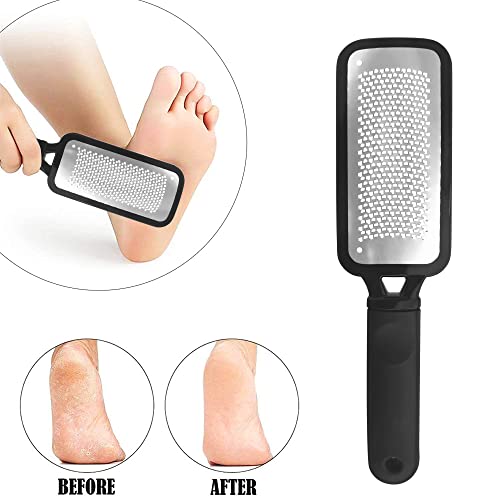 Foot Scrubber 2Pcs, Callus Remover For Feet With Stainless Steel, Foot File Set Of 2, Pedicure Tools, Foot Scrub Supplies #TOP6