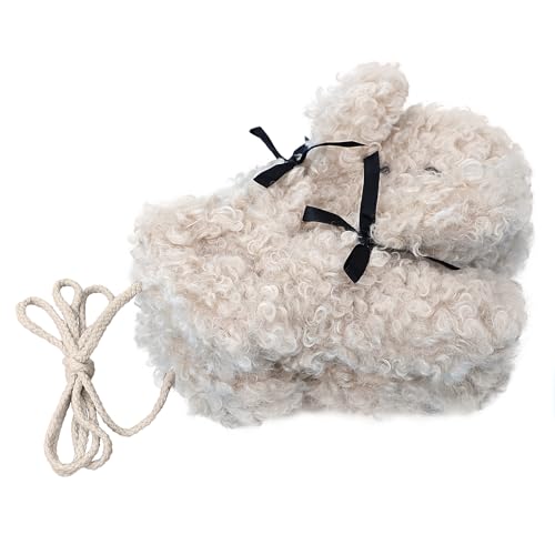 OhMill Plüsche Handschuhe Kuschelige Hundemütze Teddyfell Fäustlinge Outdoor Fausthandschuh Skihandschuhe Winterhandschuhe Fäustel Handwärmer Gloves Warme Requisiten Für Fahrrad Wandern Skating