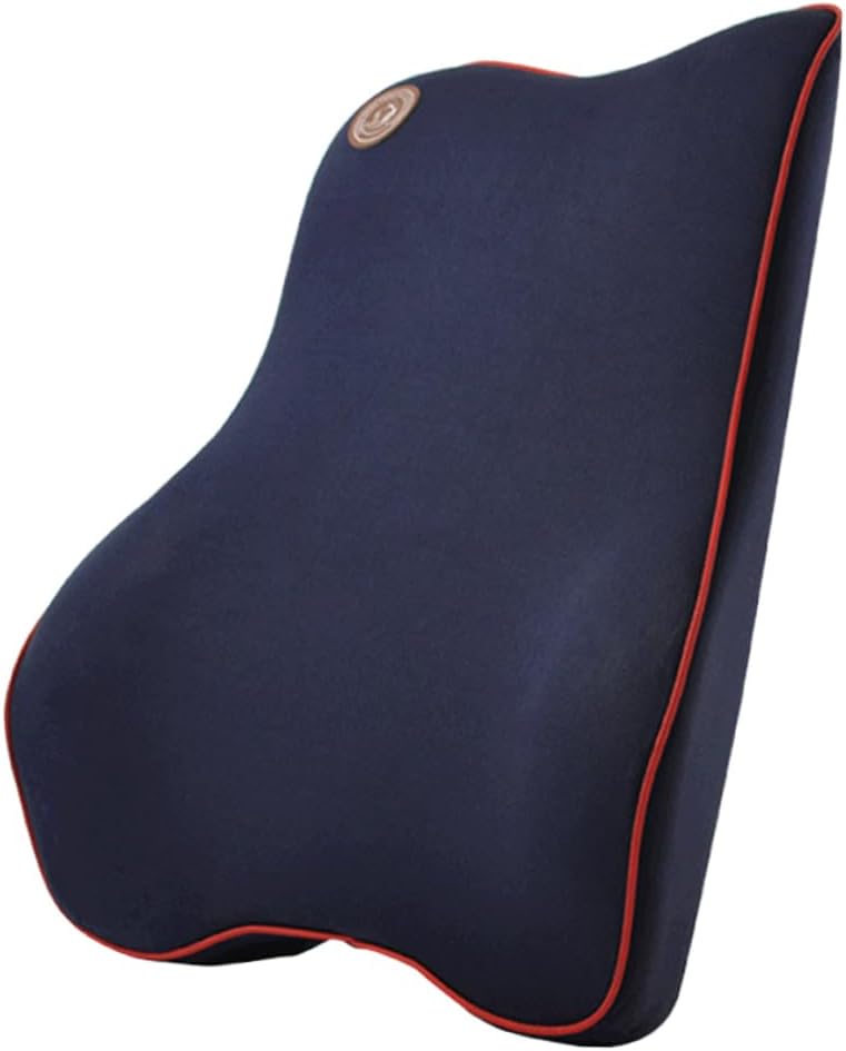 Memory Car Seat Cushion for Lumbar Support Comfortable Waist Pad Blue Auto Supplies for Enhanced Comfort and Protection Your Vehicle