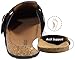 Genuine Suede Leather Clogs for Womens Mens Slip on Mules Antislip Cork Sandals with Arch Support Black