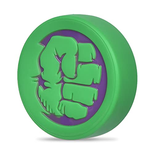 Marvel Comics for Pets Hulk-Hundespielzeug aus Vinyl, quietschendes Hundespielzeug mit dem unglaublichen Hulk-Faust-Logo, Kollektion, quietschendes Hundespielzeug, kleines Hundespielzeug