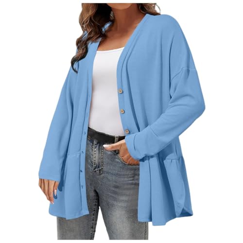 Pull tricoté pour femmes avec bouton ouvert et manches longues