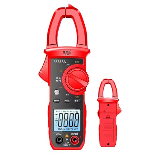 demaxiyad Compteur de courant continu, pince multimètre numérique - Pince ampèremétrique AC/DC à plage automatique | Voltmètres et multimètres, testeur de tension à faible impédance pour voitures