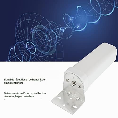 Antenne Omni Durable IP67 Imperméable 5V 25dBi Antenne TV Signal HD 1080P à Gain Élevé