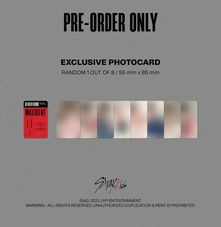Vista 8 de Stray Kids - MAXIDENT CASE Version BANG CHAN Cover incl Album PreOrder Benefit Extra Photocards