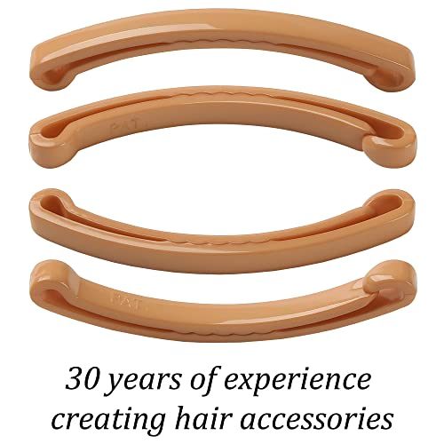 Aurora Pin Hair Barrettes Clips Set - Medium Plastic Dome Styling Accessories thumb #2