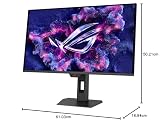 ASUS ROG Strix OLED XG27AQDPG Monitor gamingowy, 27", WQHD, 500 Hz, 0,03 ms GtG, G-Sync, FreeSync, ELMB, DisplayHDR 500 TB, 10-bitowy QD-OLED, 16:9, 2560 x 1440, DP 1.4 DSC, HDMI, Hub USB