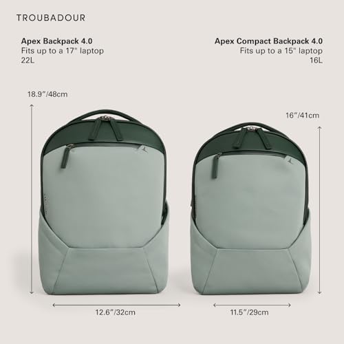 Mochila para portátil Troubadour Apex 4.0 Compact 16L verde miniatura 3