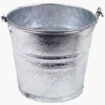 Galvanized Metal Water Bucket, 12 Qt