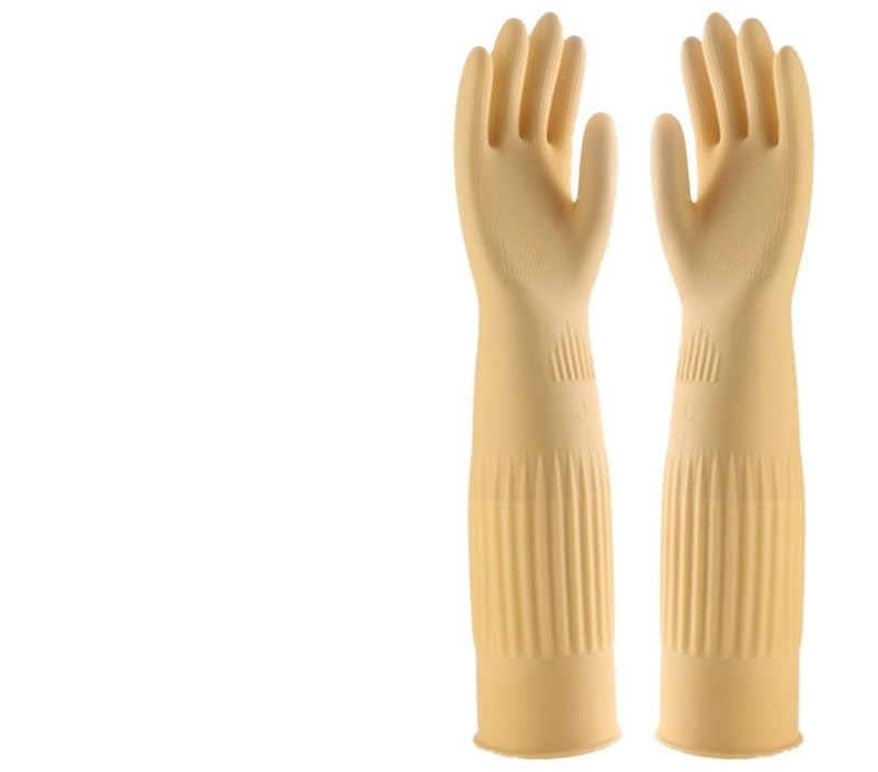 Gummihandschuhe, Lange Handschuhe for Aquarien, Fischbecken, Industrie, dicke Schutzhandschuhe, wasserdichte Geschirrspülhandschuhe(1 Pair 38cm a)