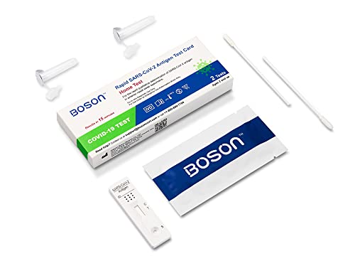 Rapid Sars-Cov-2 Antigen Test Card, 1 Pack, 2 Tests Total, Fda Eua Authorized Otc At-Home Self Test, Results In 15 Minutes, Convenient And Comfortable To Use #TOP1