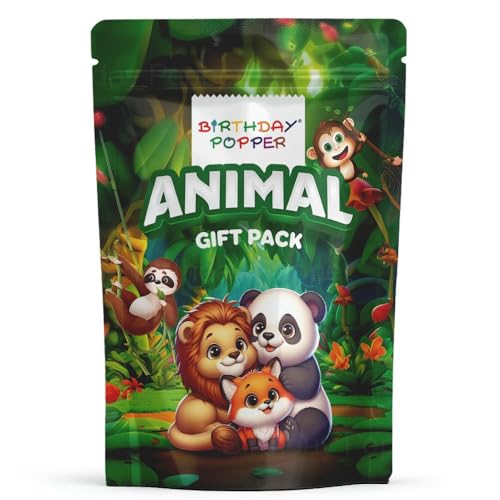 Image of Birthday Popper Premium Animal Theme Gift Pack | Hand-Picked Birthday Return Gifts for Jungle Safari Party Celebrations with Fun & Engaging Combo Set