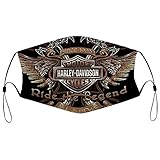 Best-design Máscara facial de Harley Davidson reutilizable, máscara de tela, pañuelo lavable, pasamontañas de protección contra el polvo, cubierta para la cara, bufanda para pesca y ciclismo